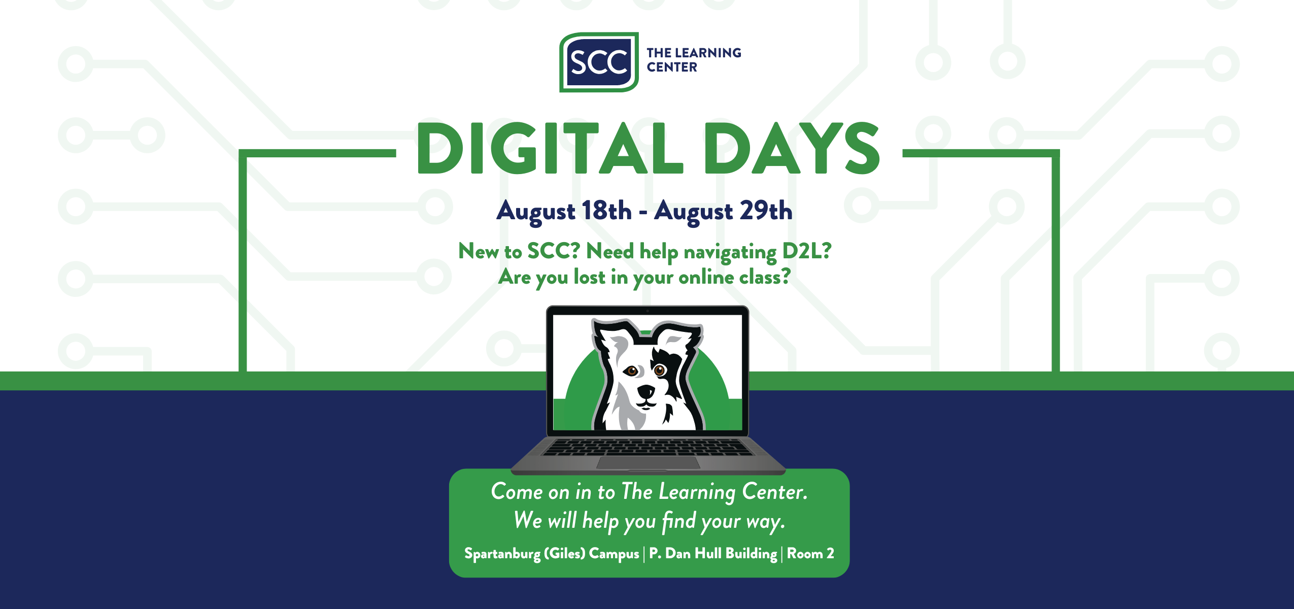 Graphic of Chaser in digital screen promoting SCC Digital Days