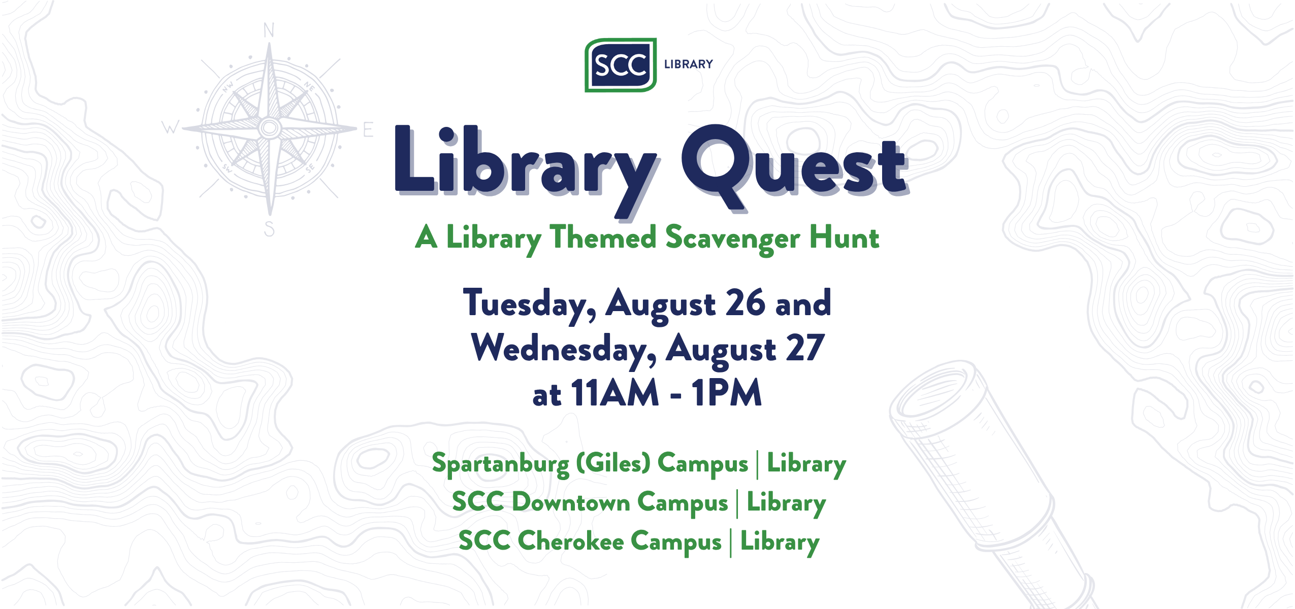 Graphic for Library Quest August 26