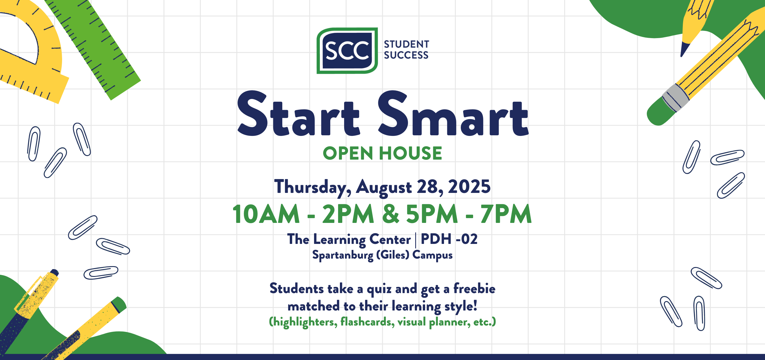 Graphic for SCC Start Smart Event
