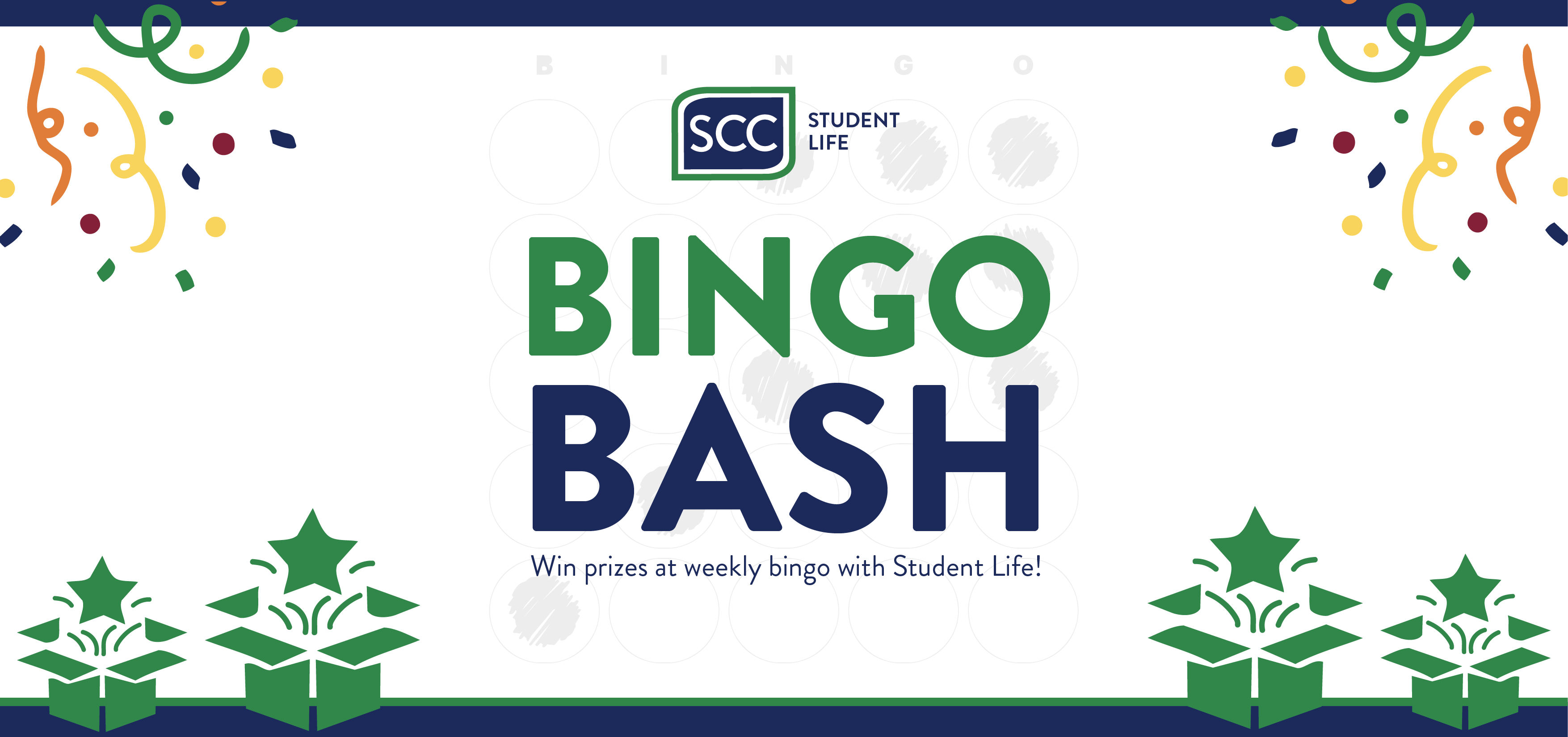 A banner graphic for a student event titled 