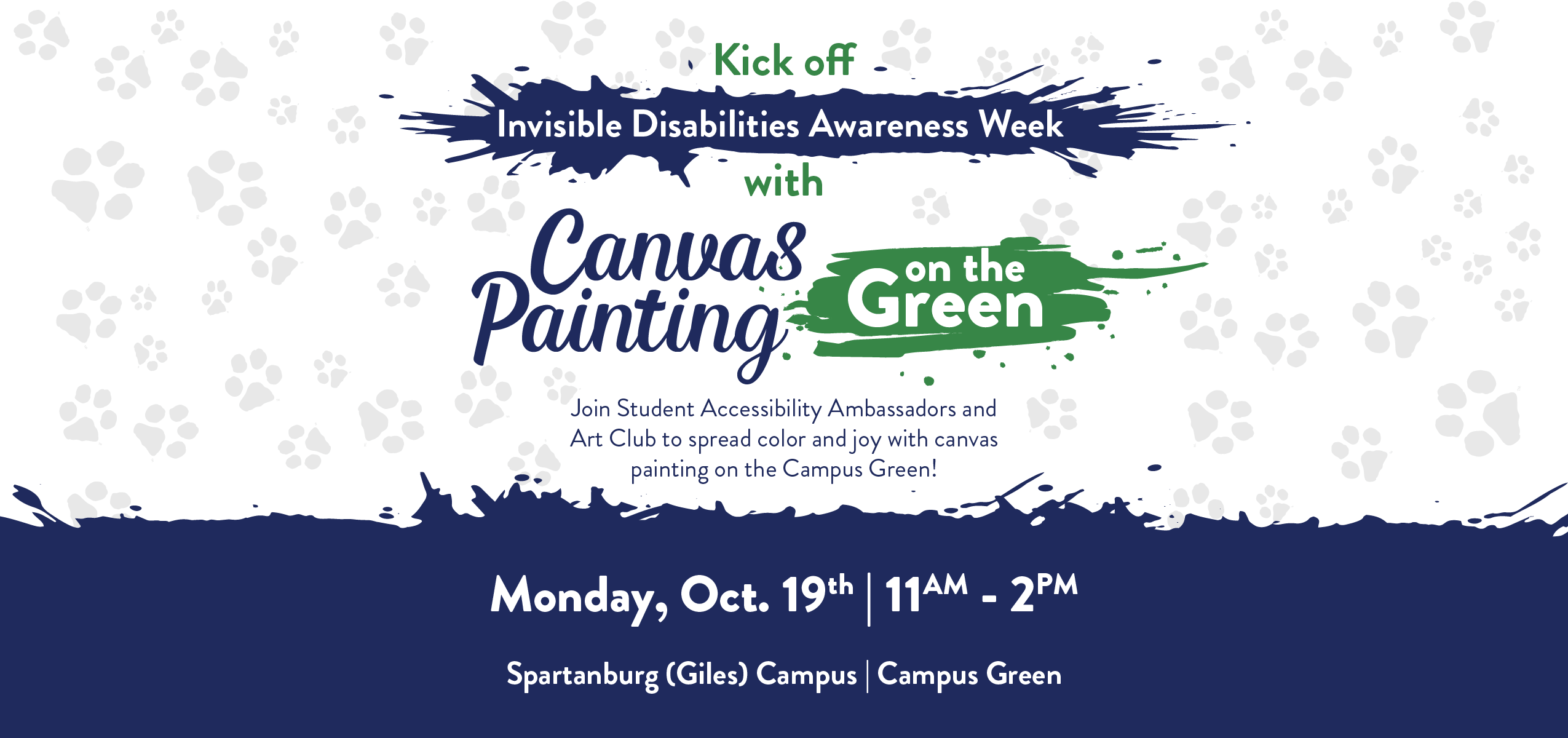 Event flyer kicks off Invisible Disabilities Awareness Week with 