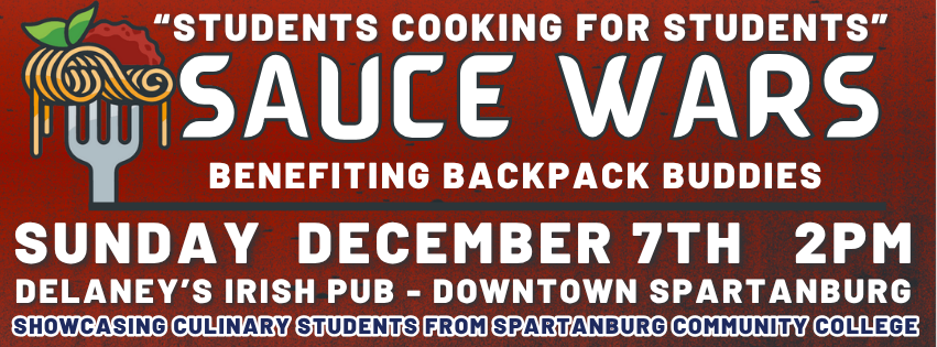 Graphic for the Sauce Wars event taking place at Delaney's Irish Pub in Spartanburg , South Carolina on December 7th 2025