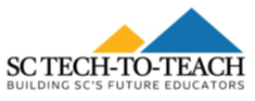 The official program logo for SC Tech-to-Teach, displaying the main title text in a black serif font above the tagline 