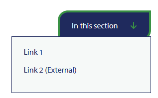 An example of quicklinks added to a page