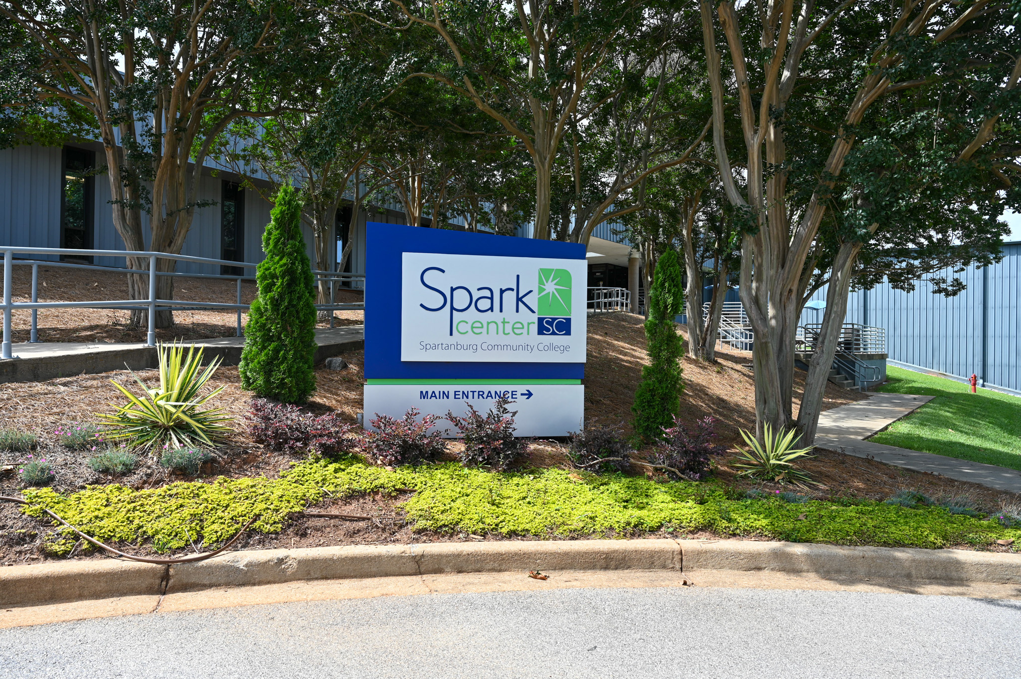 The Sign for SCC's Spark Center