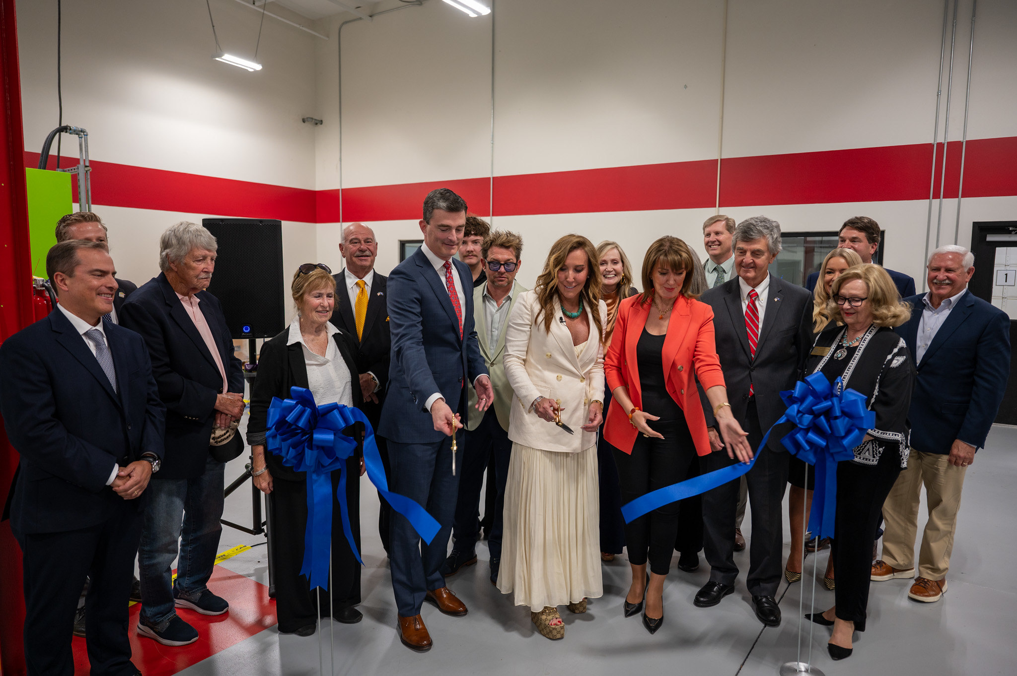 Spark ribbon cutting